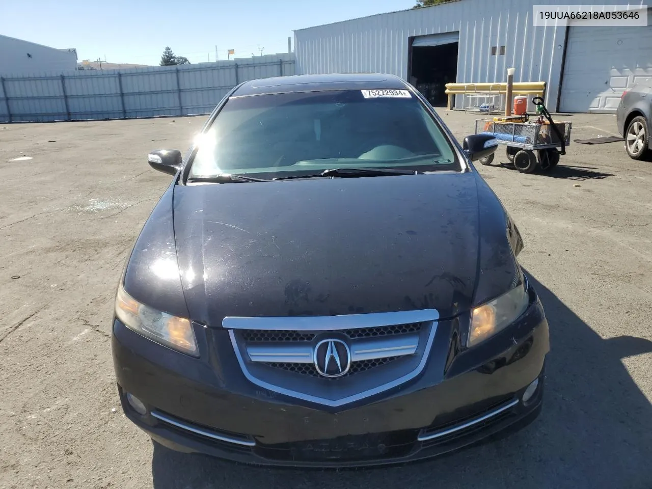 2008 Acura Tl VIN: 19UUA66218A053646 Lot: 75272934