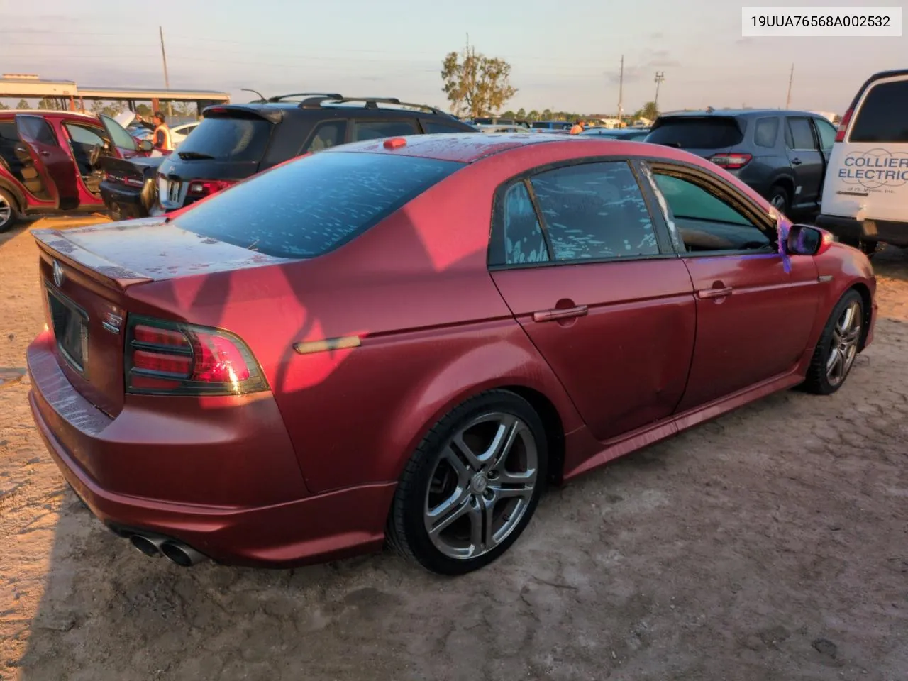 2008 Acura Tl Type S VIN: 19UUA76568A002532 Lot: 76326254