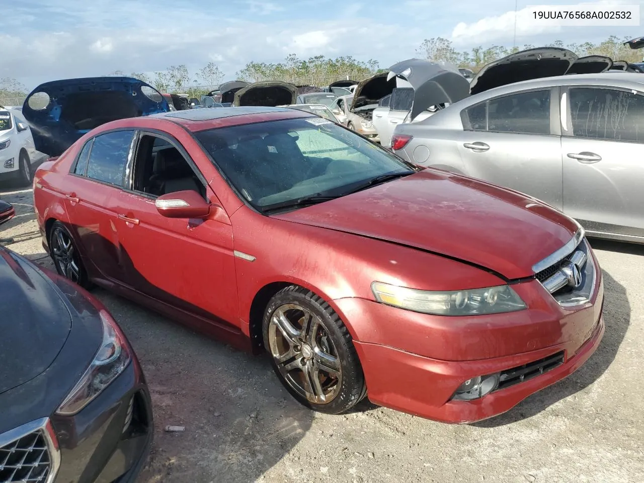 2008 Acura Tl Type S VIN: 19UUA76568A002532 Lot: 76326254