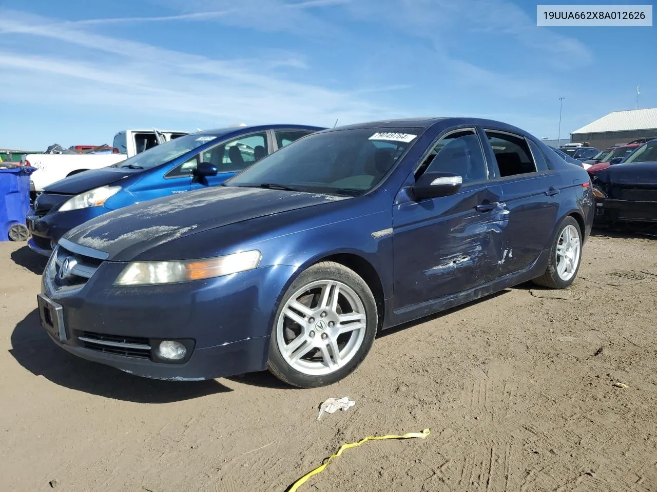 2008 Acura Tl VIN: 19UUA662X8A012626 Lot: 79049764