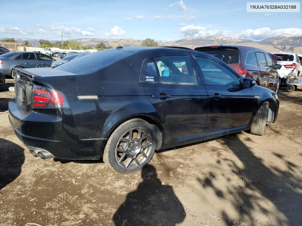 2008 Acura Tl Type S VIN: 19UUA76528A032188 Lot: 80485464