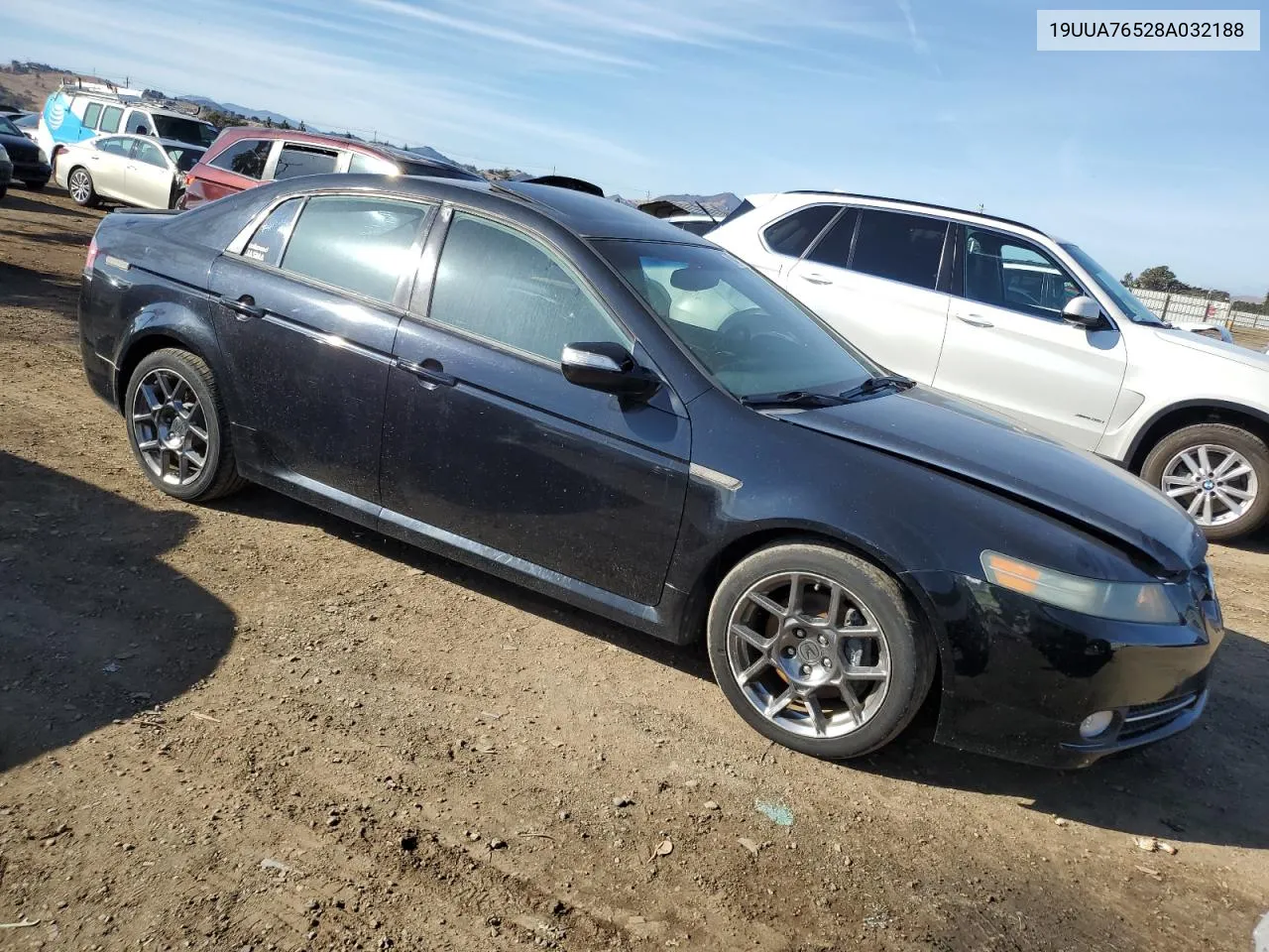 2008 Acura Tl Type S VIN: 19UUA76528A032188 Lot: 80485464