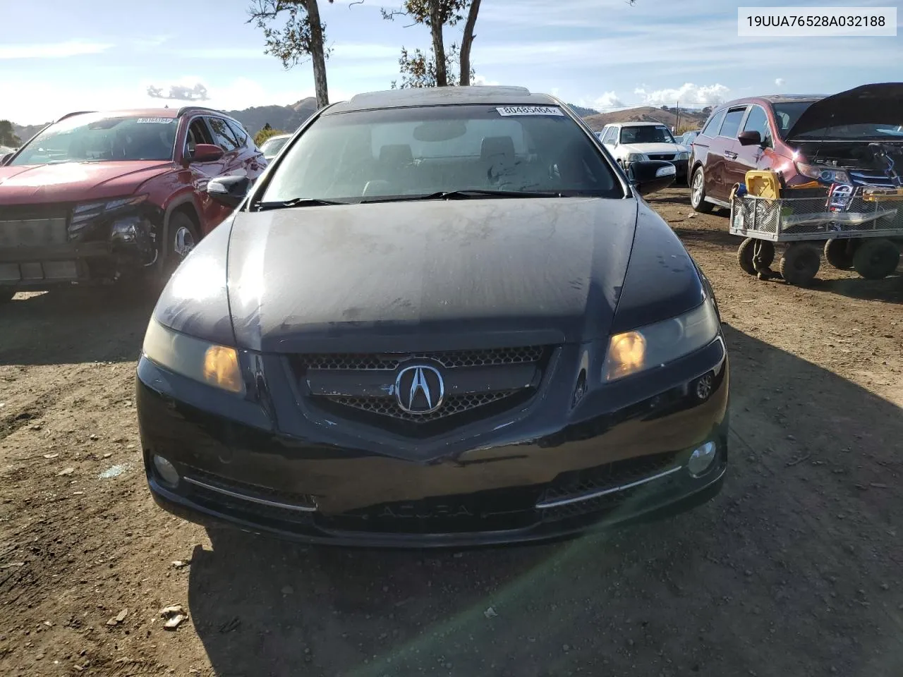 2008 Acura Tl Type S VIN: 19UUA76528A032188 Lot: 80485464