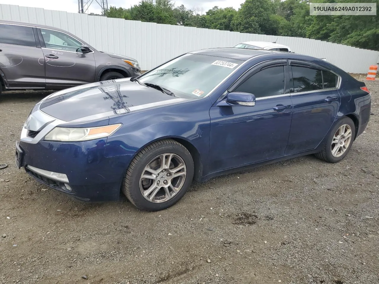 2009 Acura Tl VIN: 19UUA86249A012392 Lot: 63753744