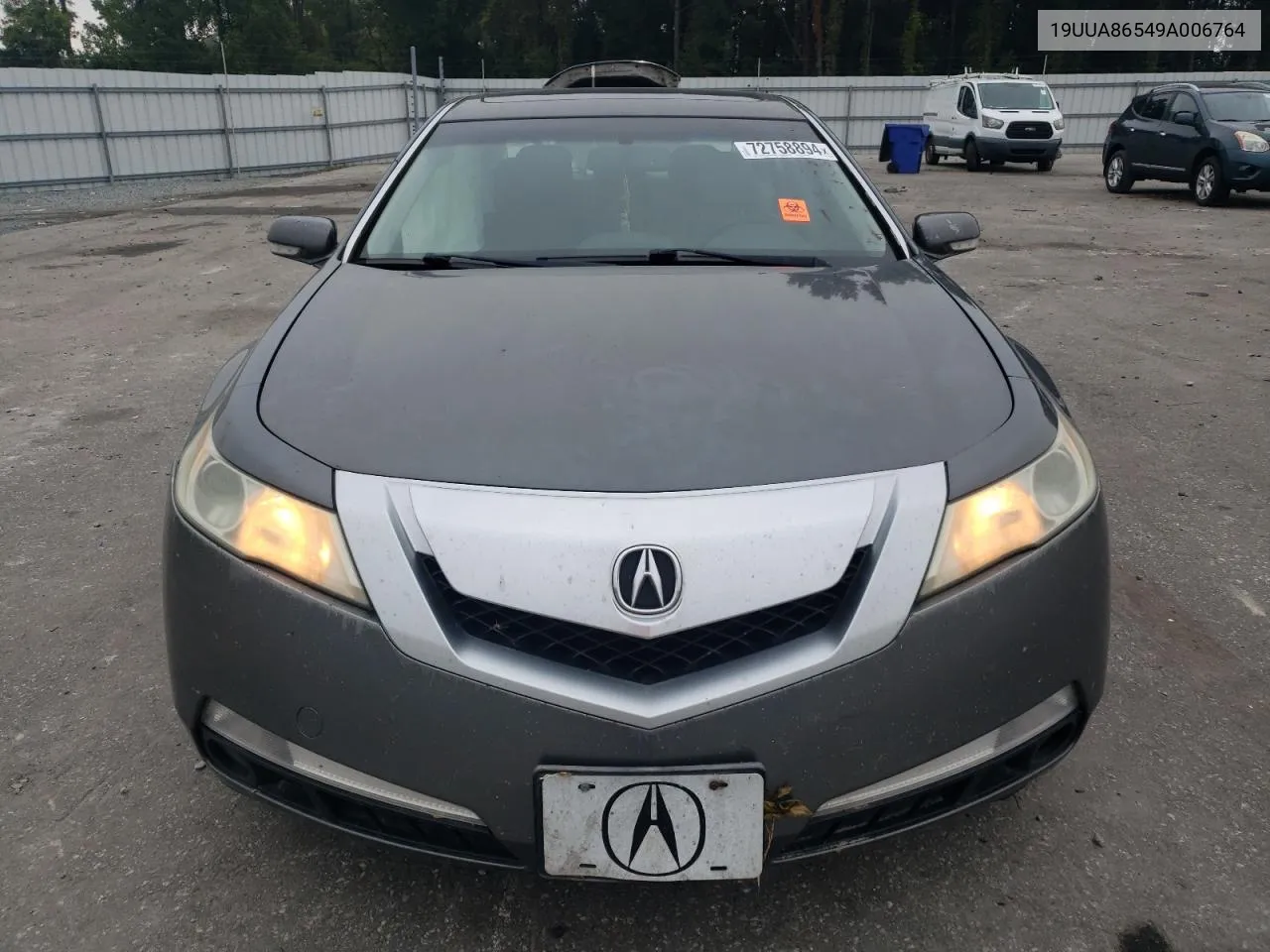 2009 Acura Tl VIN: 19UUA86549A006764 Lot: 72758894