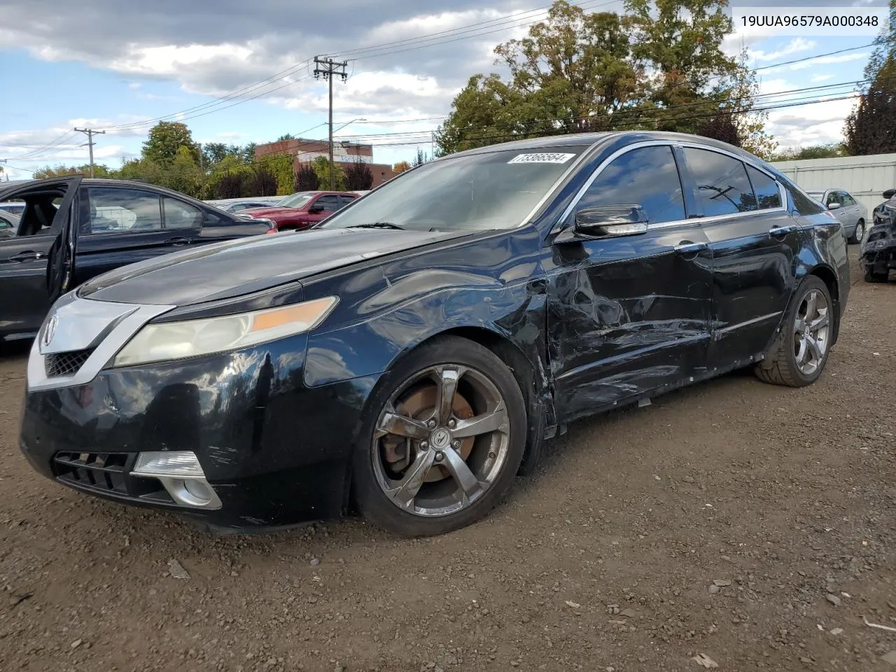 2009 Acura Tl VIN: 19UUA96579A000348 Lot: 73366564