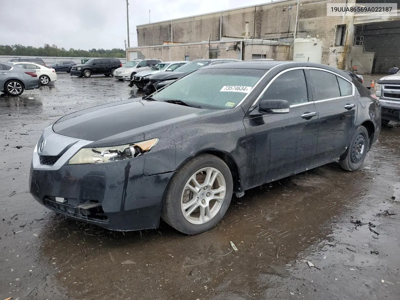 2009 Acura Tl VIN: 19UUA86569A022187 Lot: 73574634