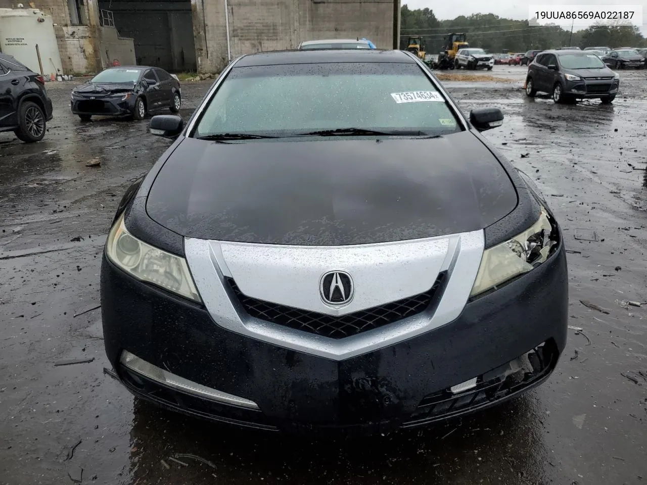 2009 Acura Tl VIN: 19UUA86569A022187 Lot: 73574634