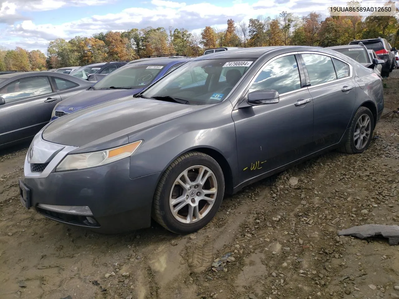 2009 Acura Tl VIN: 19UUA86589A012650 Lot: 74790084