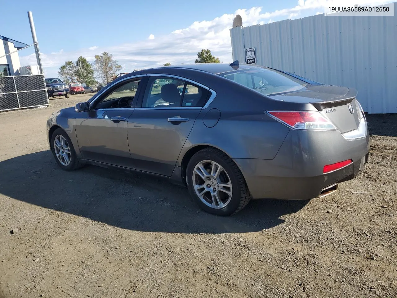 2009 Acura Tl VIN: 19UUA86589A012650 Lot: 74790084