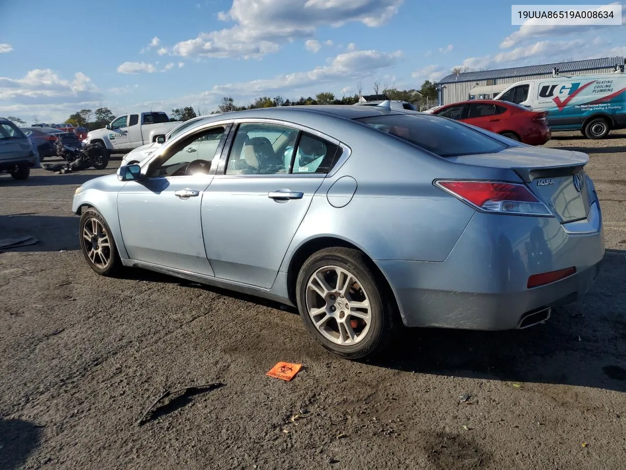 2009 Acura Tl VIN: 19UUA86519A008634 Lot: 75300634