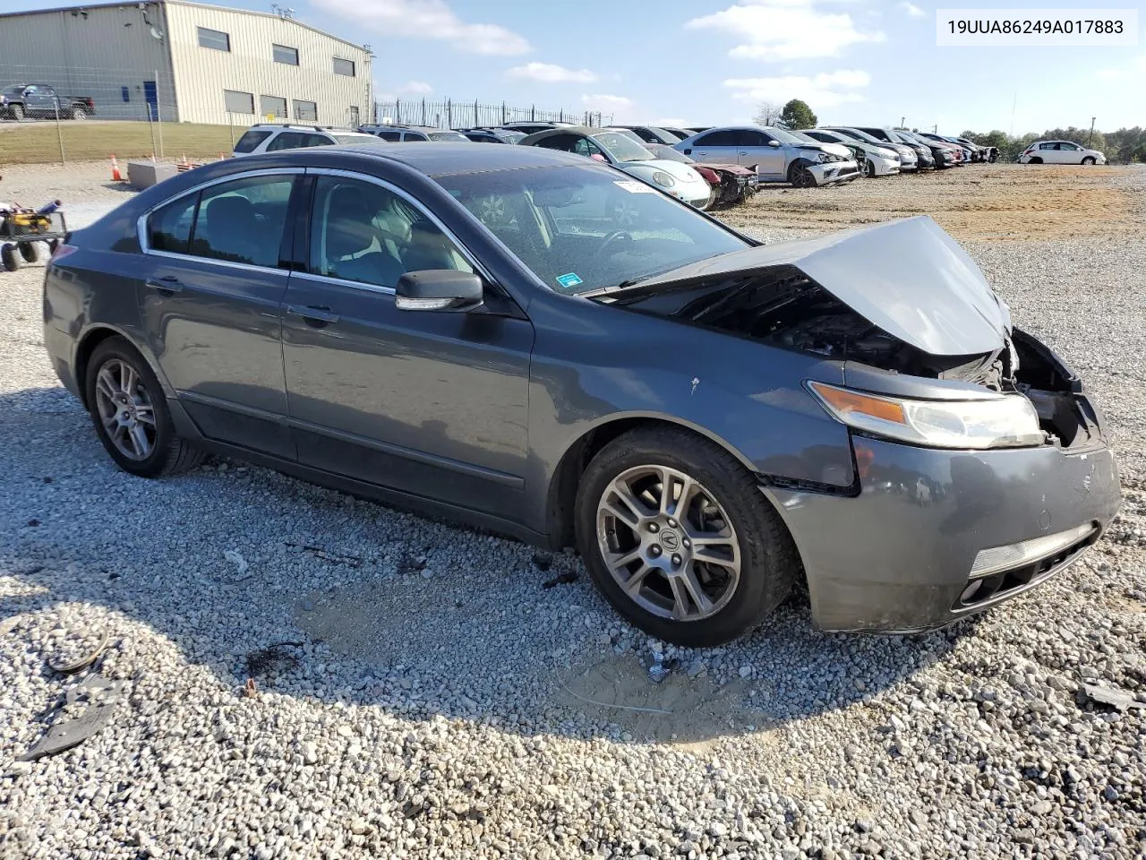 2009 Acura Tl VIN: 19UUA86249A017883 Lot: 77501924