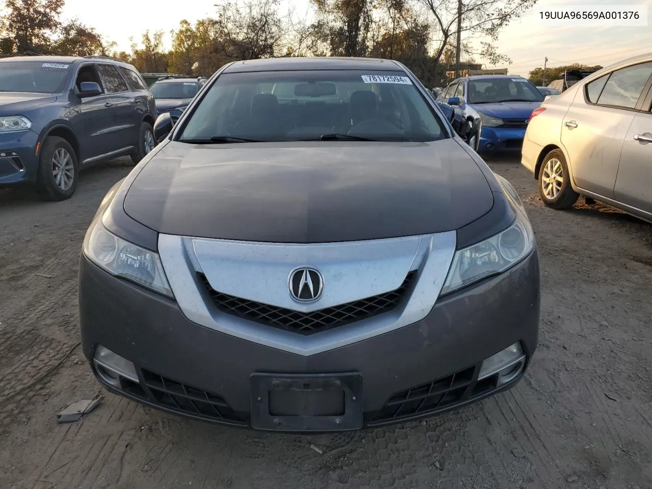 2009 Acura Tl VIN: 19UUA96569A001376 Lot: 78172594