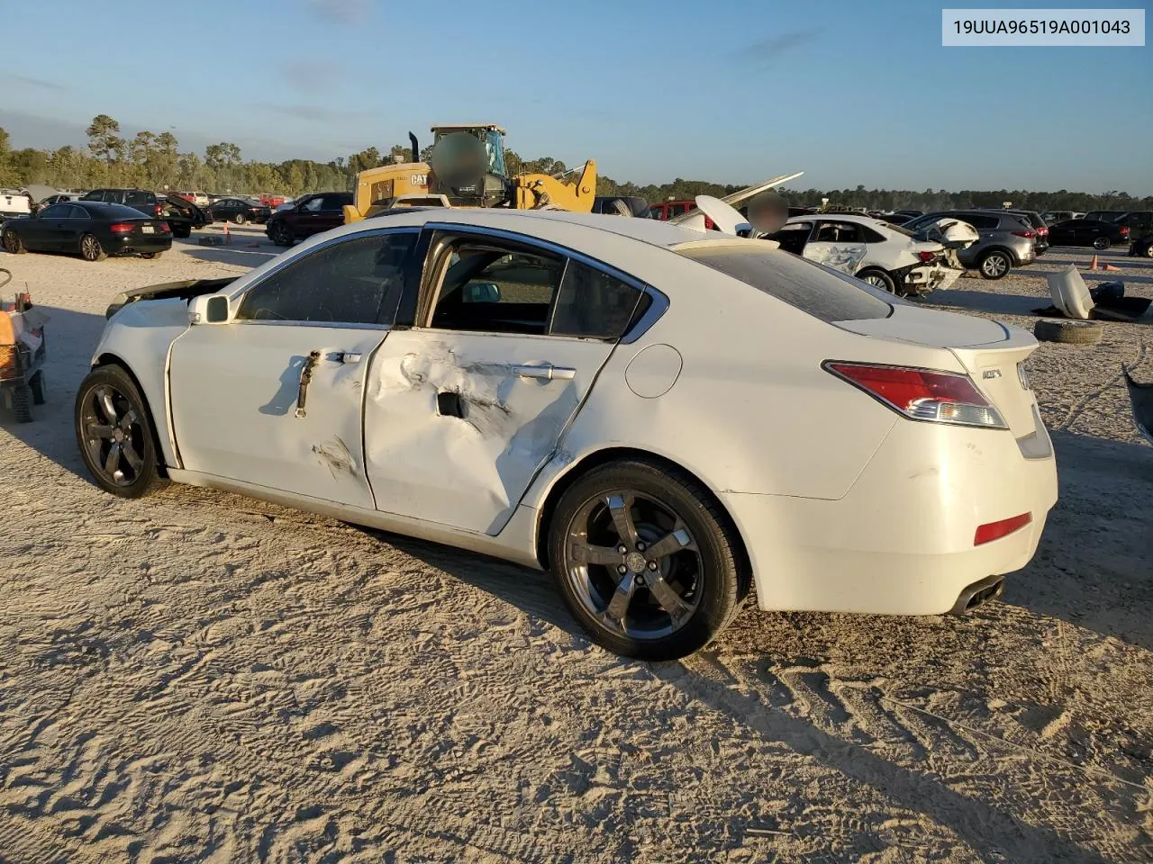 2009 Acura Tl VIN: 19UUA96519A001043 Lot: 78316854