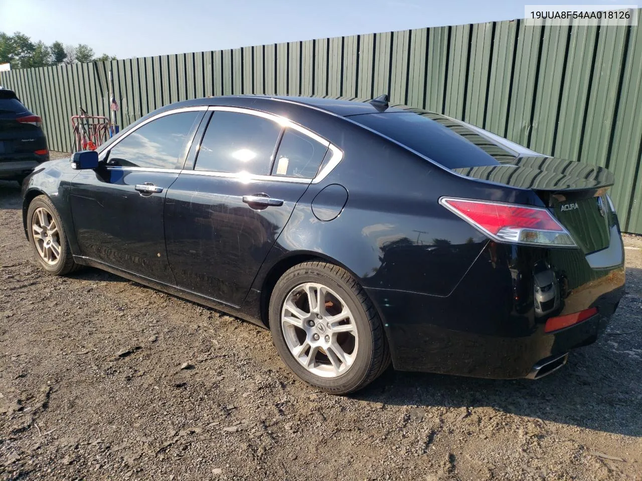 2010 Acura Tl VIN: 19UUA8F54AA018126 Lot: 62136064