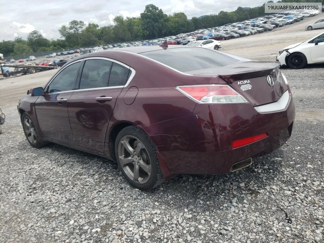 2010 Acura Tl VIN: 19UUA8F5XAA012380 Lot: 64448274