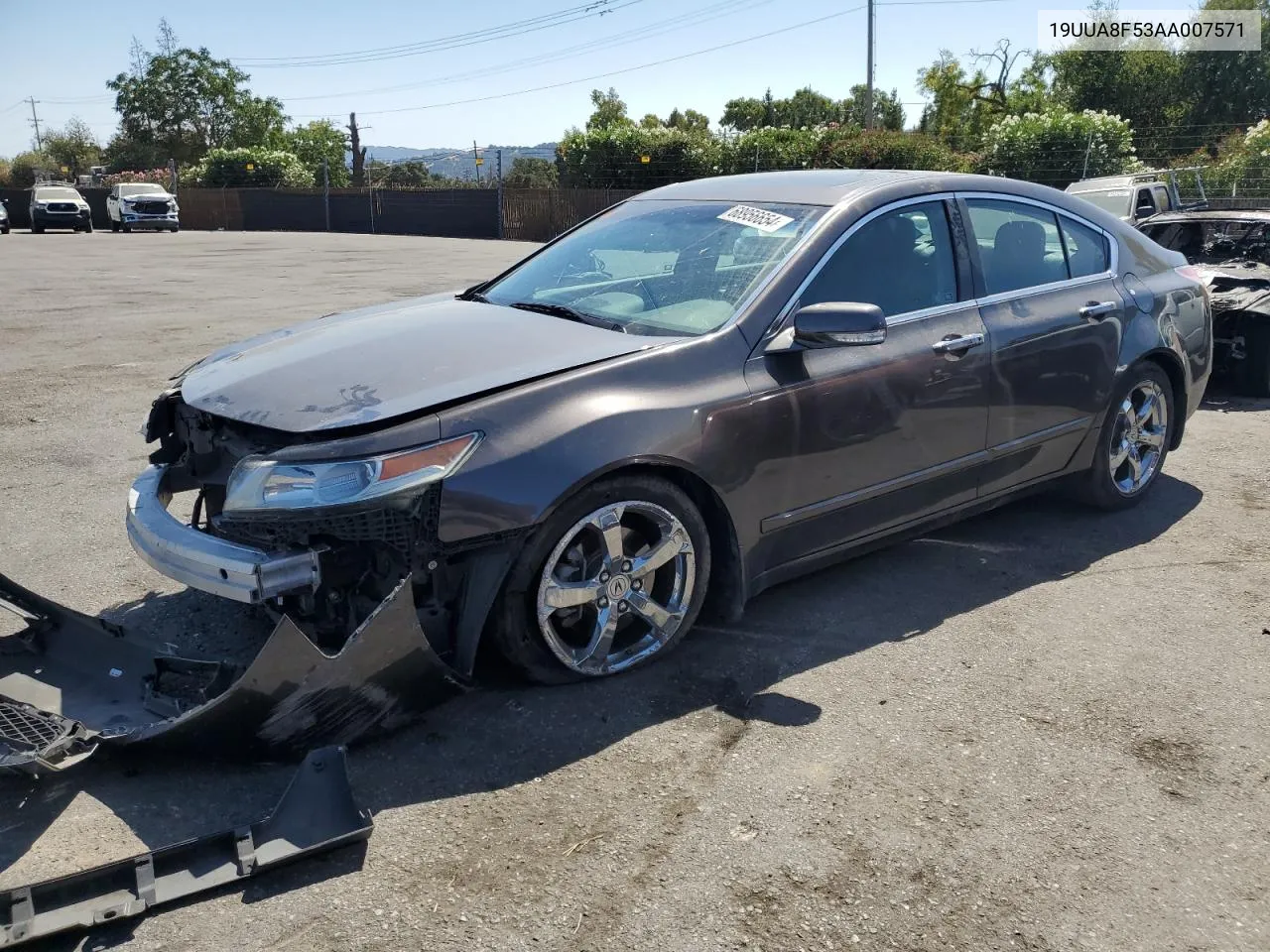 2010 Acura Tl VIN: 19UUA8F53AA007571 Lot: 68956654