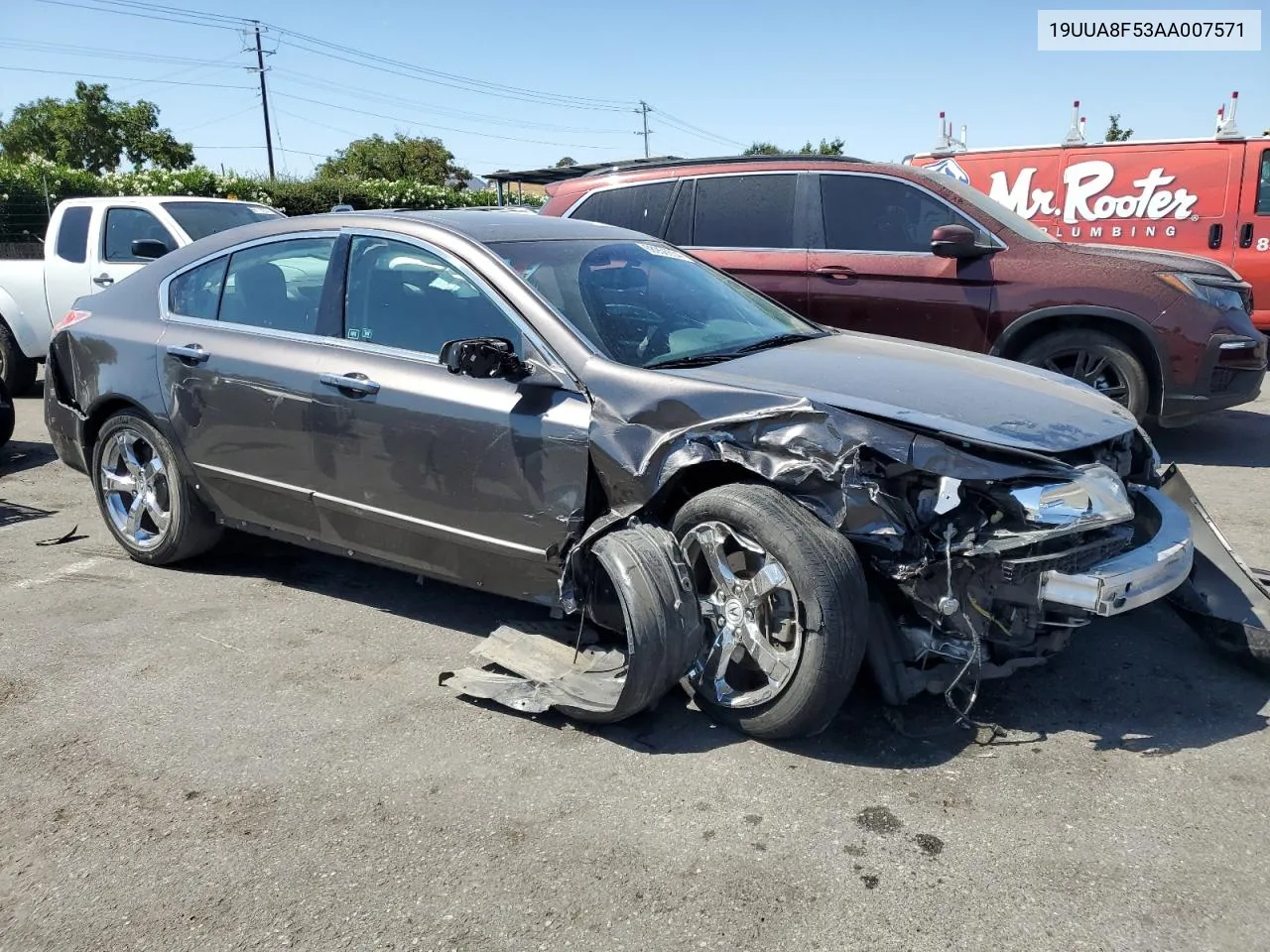 2010 Acura Tl VIN: 19UUA8F53AA007571 Lot: 68956654