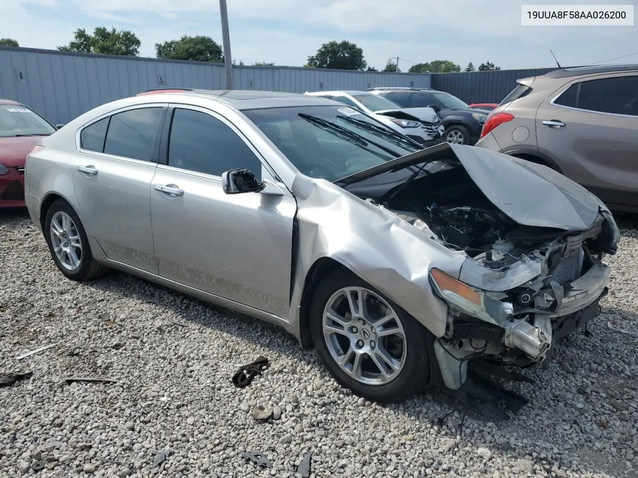 2010 Acura Tl VIN: 19UUA8F58AA026200 Lot: 71576544