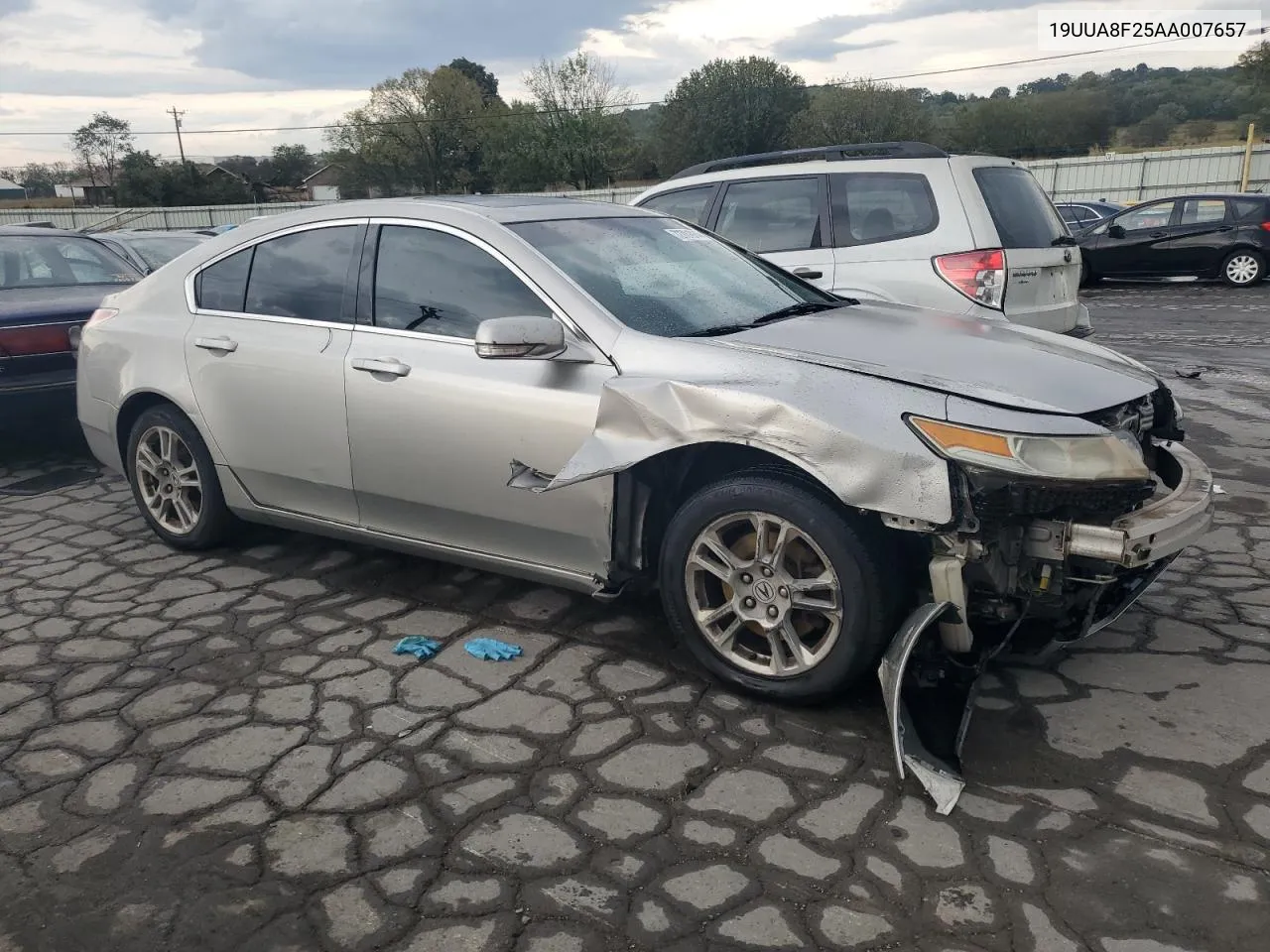 2010 Acura Tl VIN: 19UUA8F25AA007657 Lot: 72701914