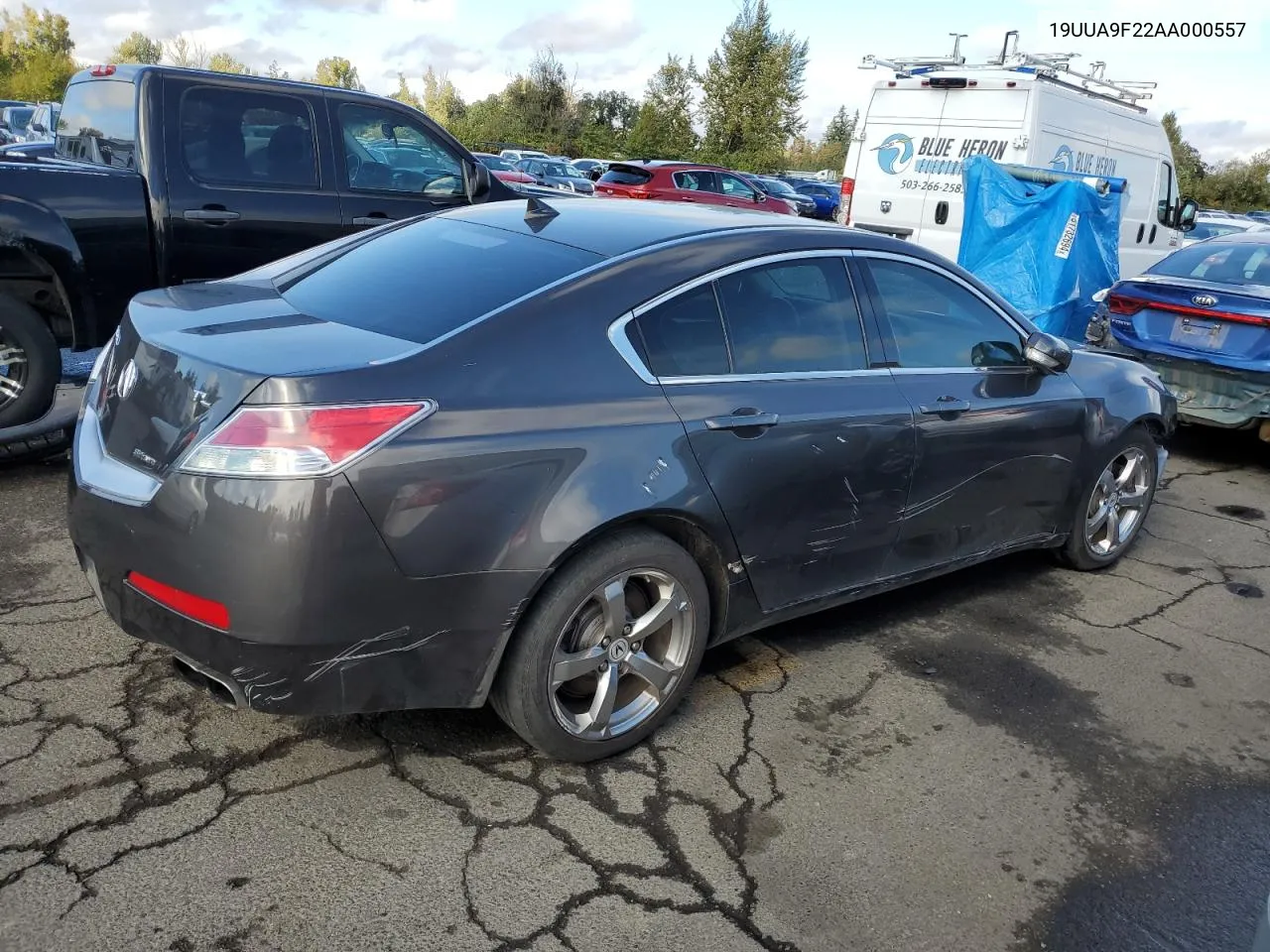 2010 Acura Tl VIN: 19UUA9F22AA000557 Lot: 74697684