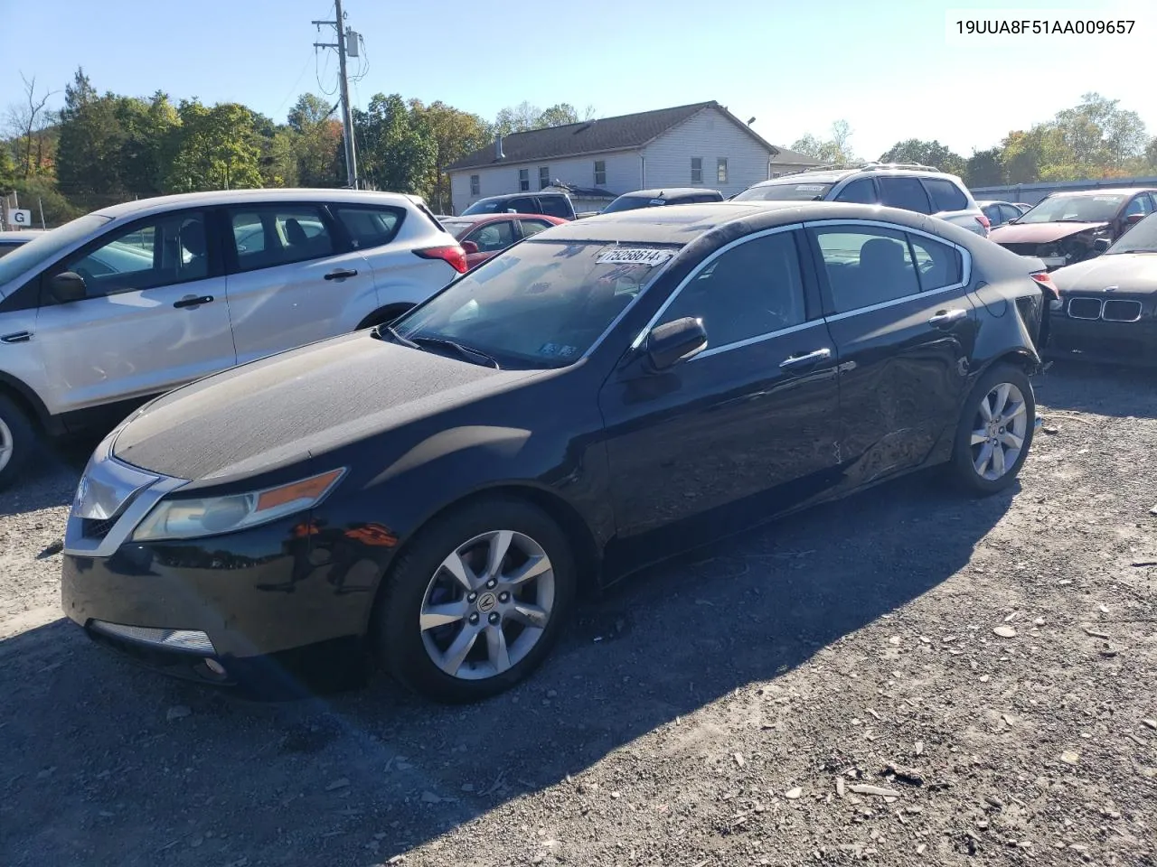 2010 Acura Tl VIN: 19UUA8F51AA009657 Lot: 75258614