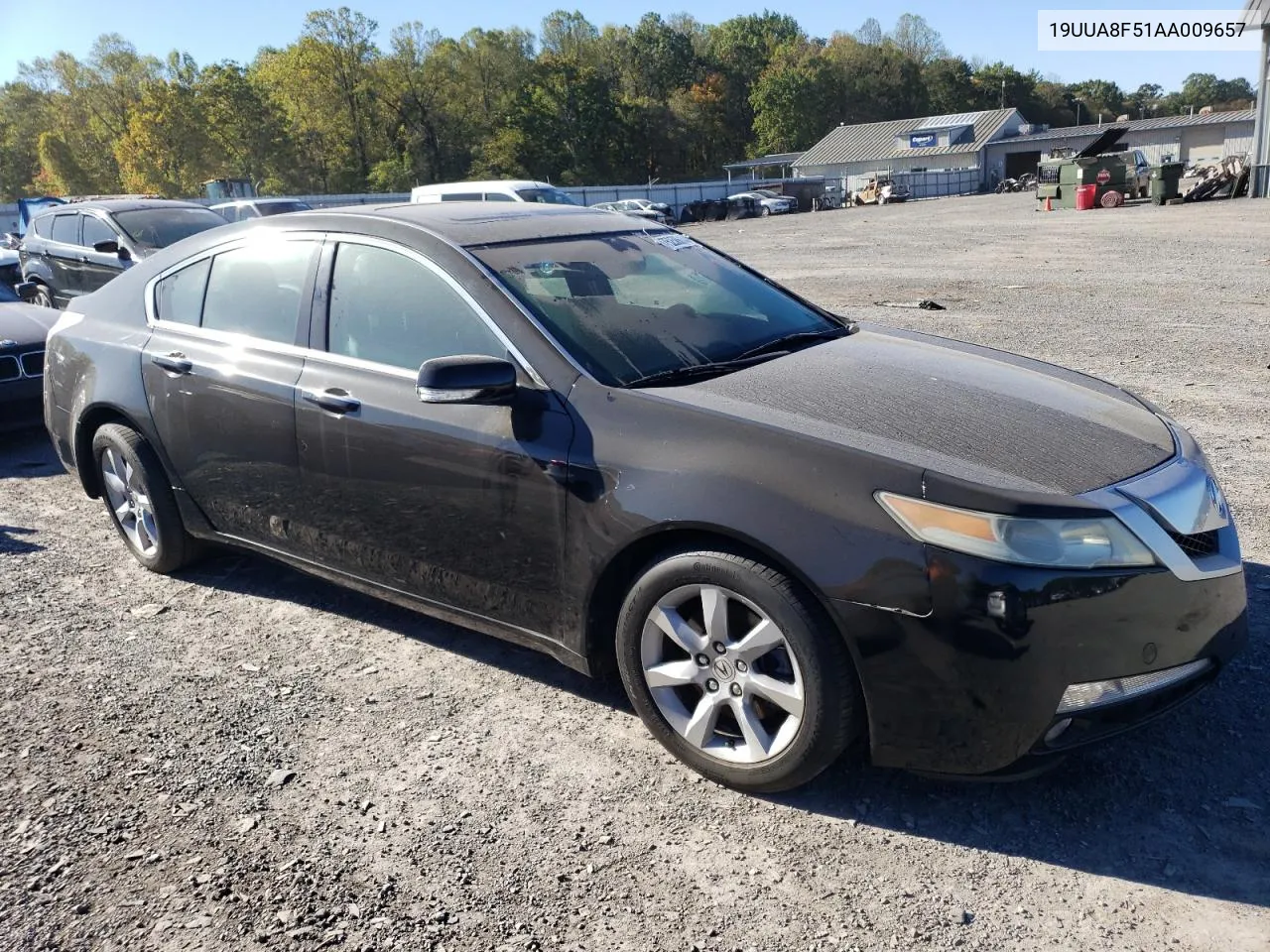 2010 Acura Tl VIN: 19UUA8F51AA009657 Lot: 75258614