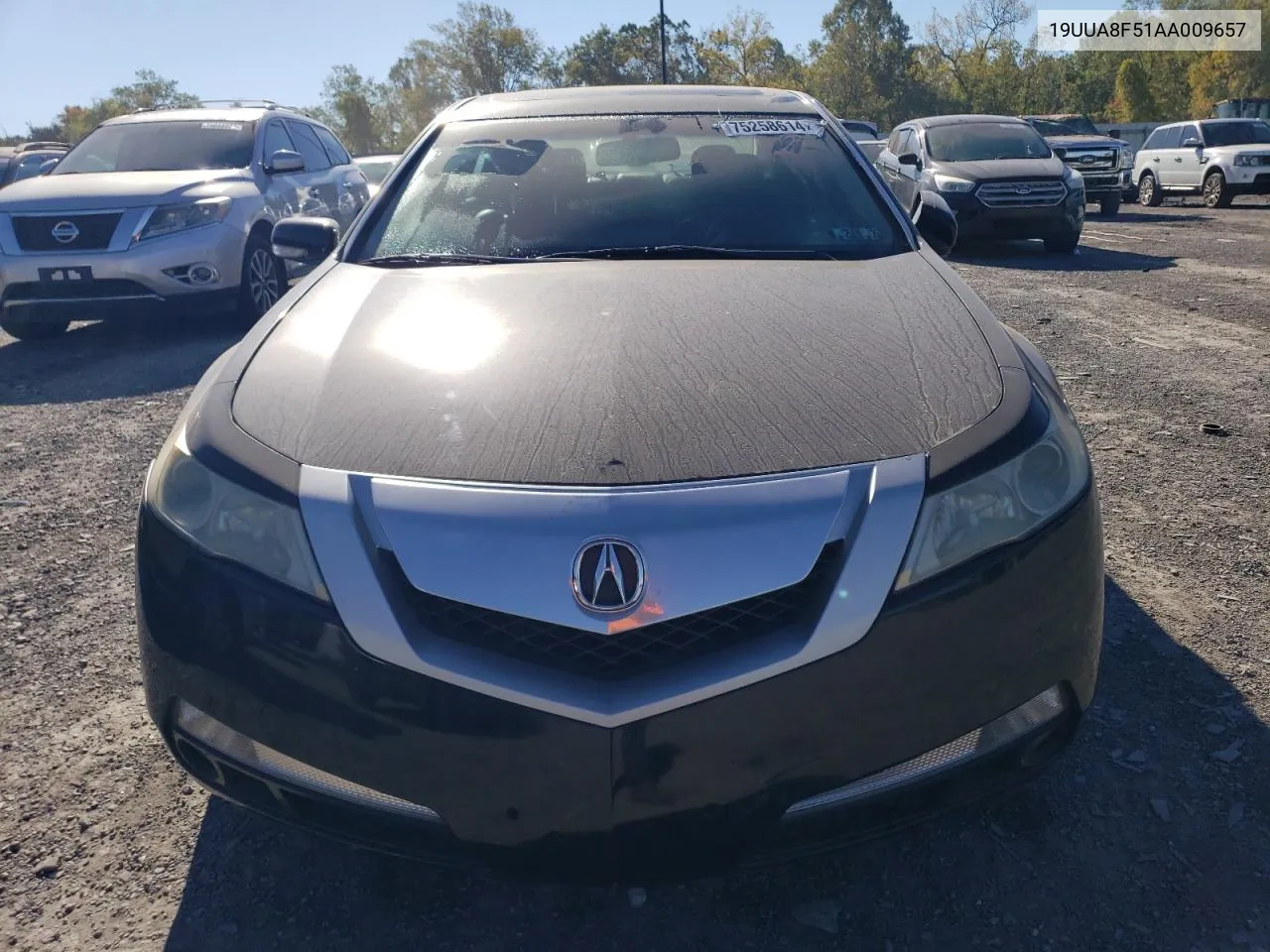 2010 Acura Tl VIN: 19UUA8F51AA009657 Lot: 75258614