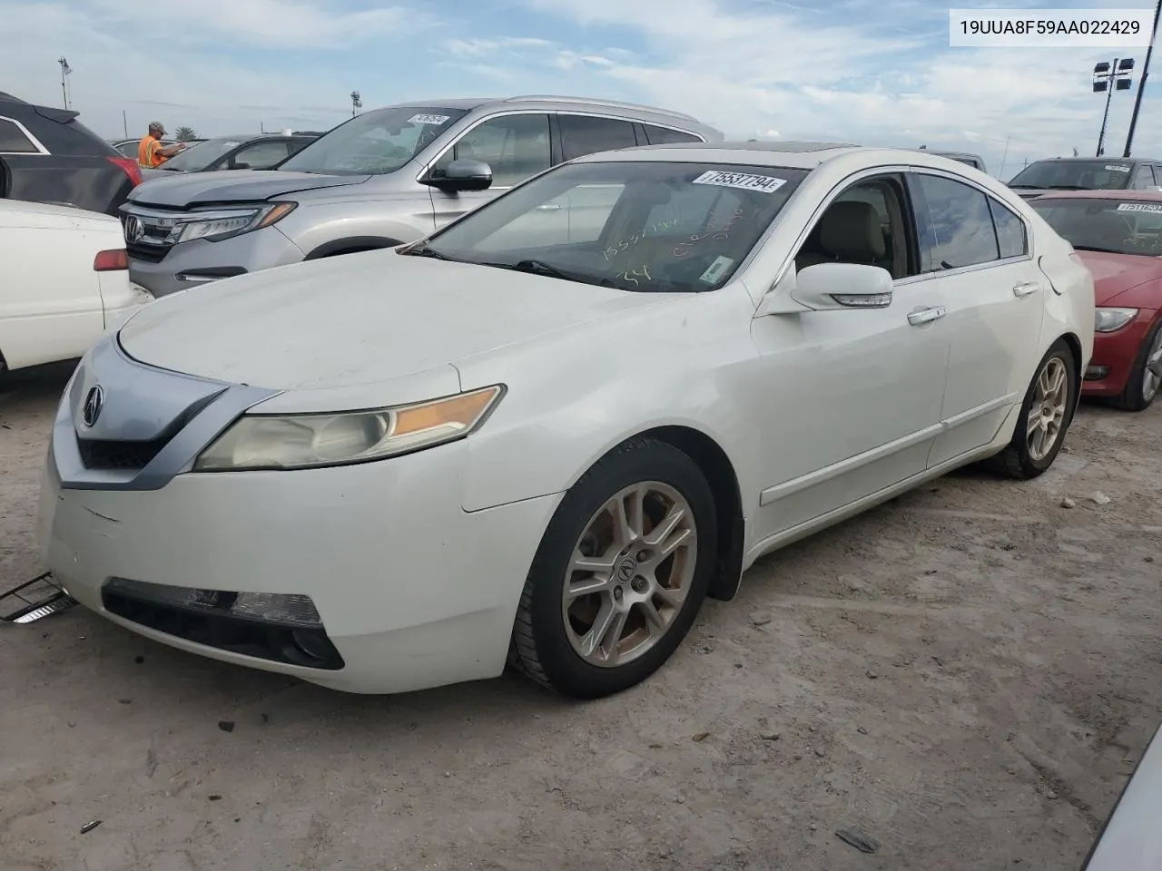 2010 Acura Tl VIN: 19UUA8F59AA022429 Lot: 75537794