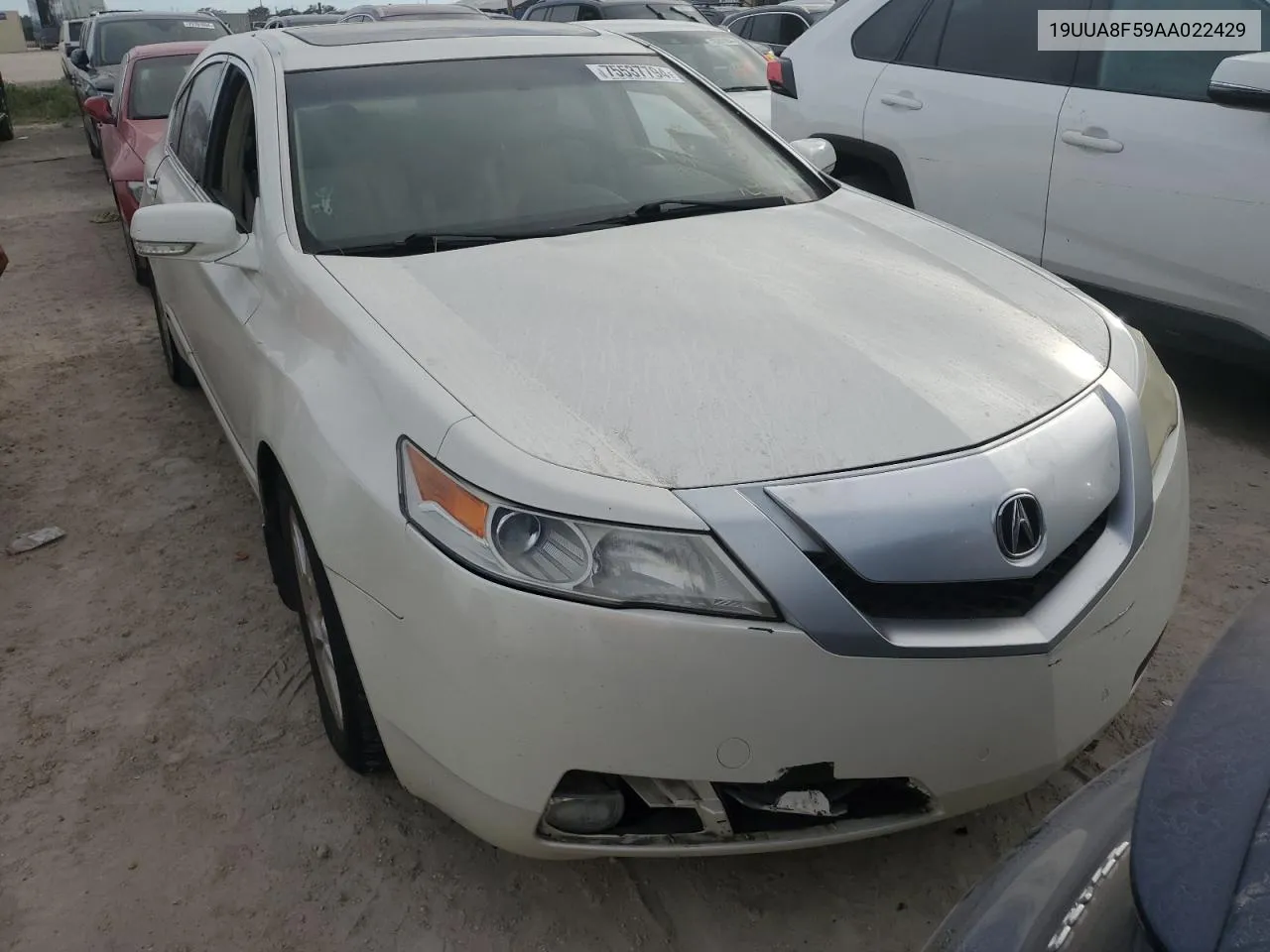 2010 Acura Tl VIN: 19UUA8F59AA022429 Lot: 75537794