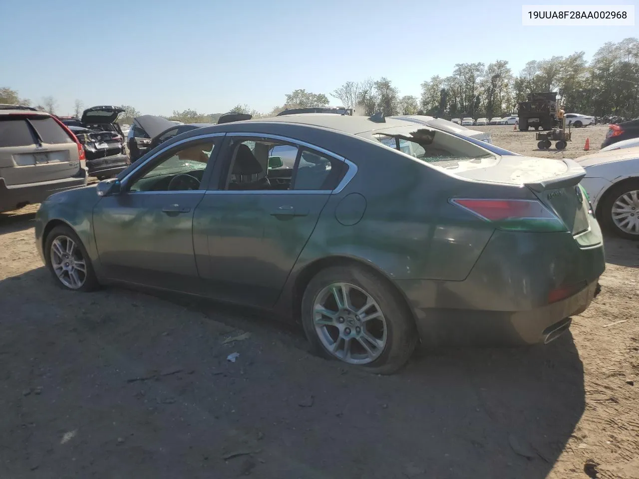 2010 Acura Tl VIN: 19UUA8F28AA002968 Lot: 76302924