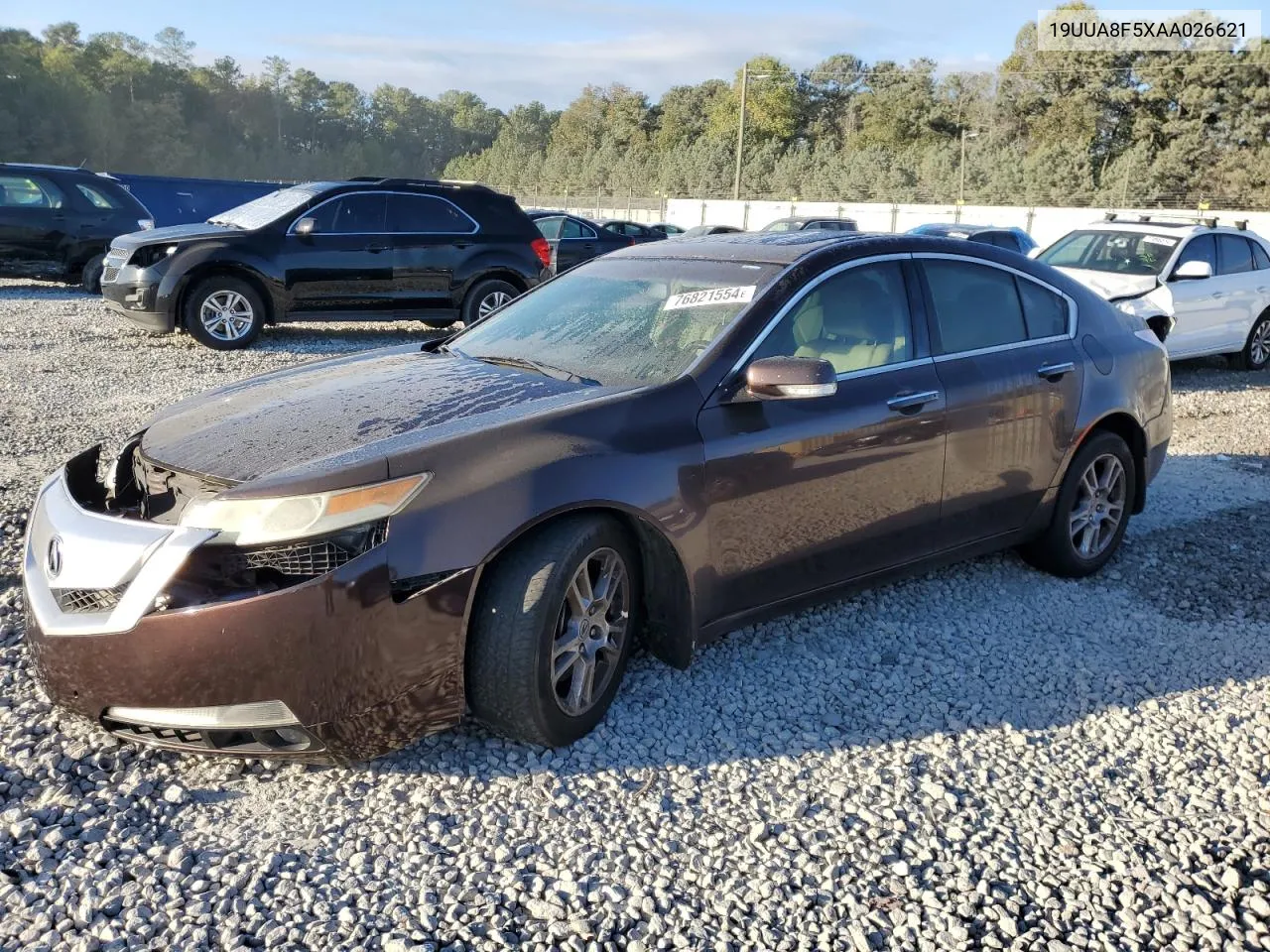 2010 Acura Tl VIN: 19UUA8F5XAA026621 Lot: 76821554