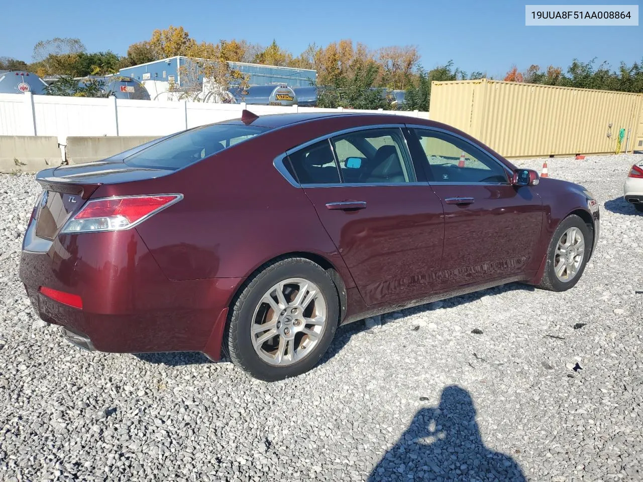 2010 Acura Tl VIN: 19UUA8F51AA008864 Lot: 77030094