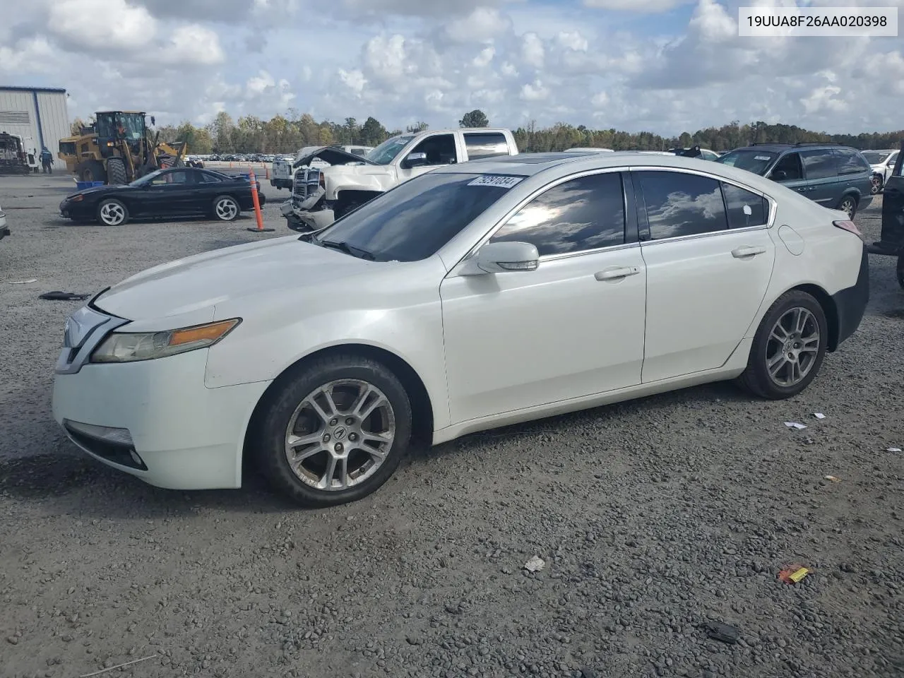 2010 Acura Tl VIN: 19UUA8F26AA020398 Lot: 79291034