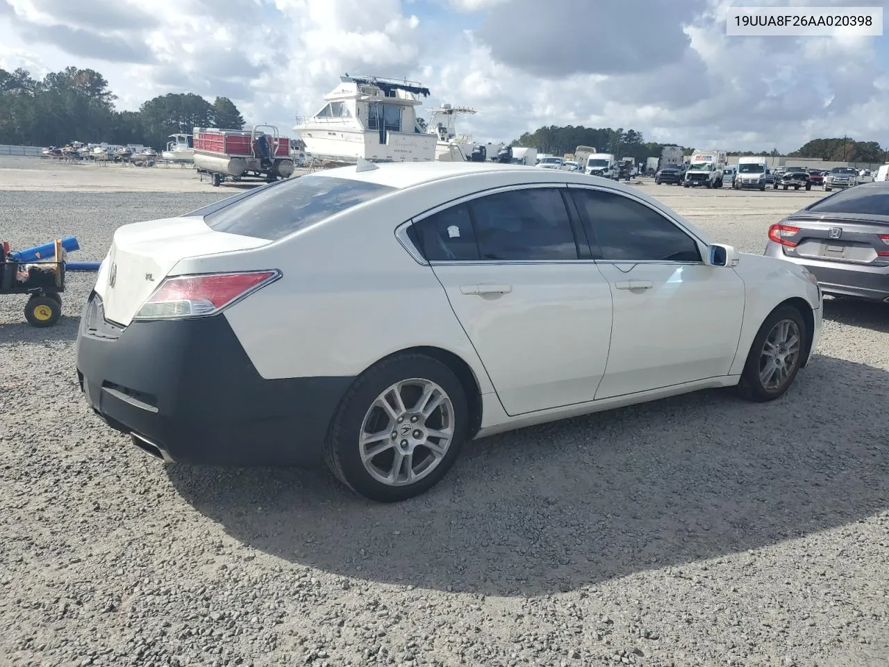 2010 Acura Tl VIN: 19UUA8F26AA020398 Lot: 79291034