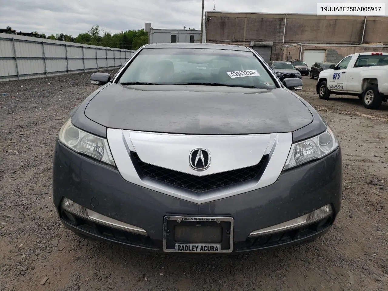 2011 Acura Tl VIN: 19UUA8F25BA005957 Lot: 43363204