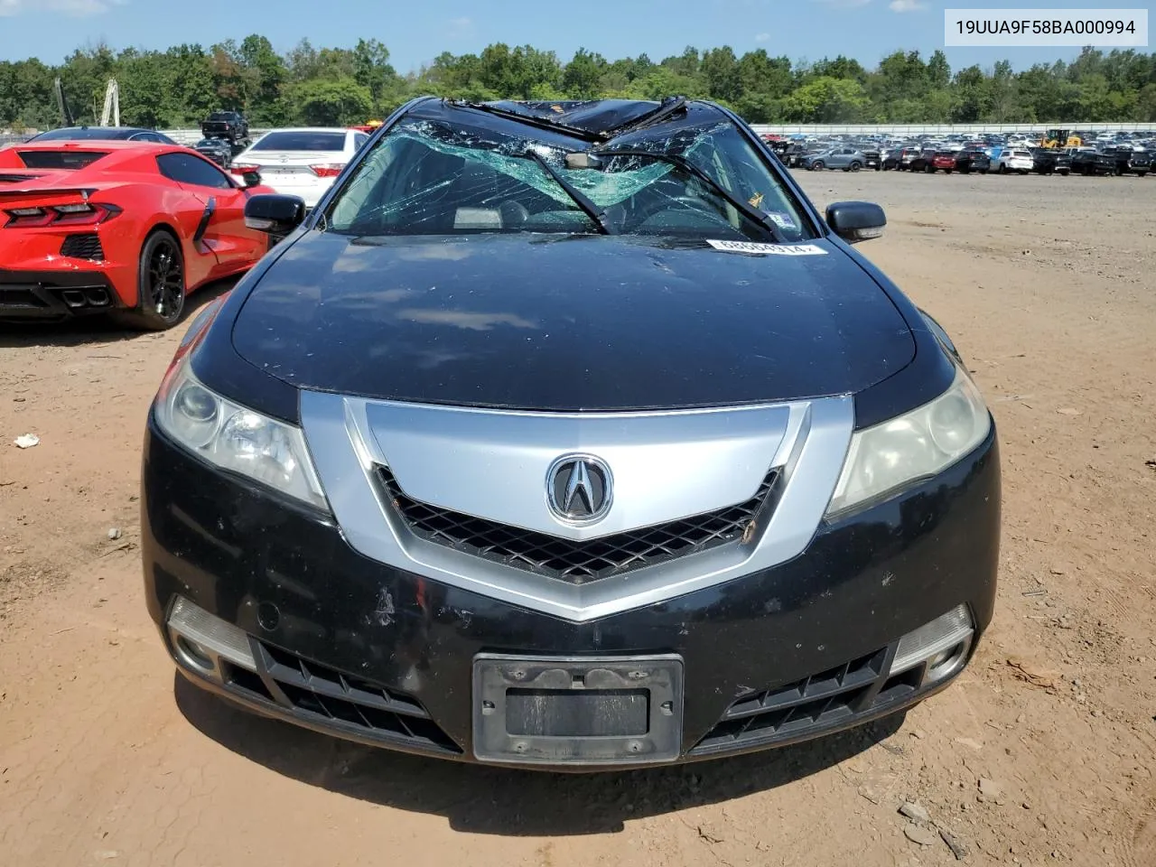 2011 Acura Tl VIN: 19UUA9F58BA000994 Lot: 68664914