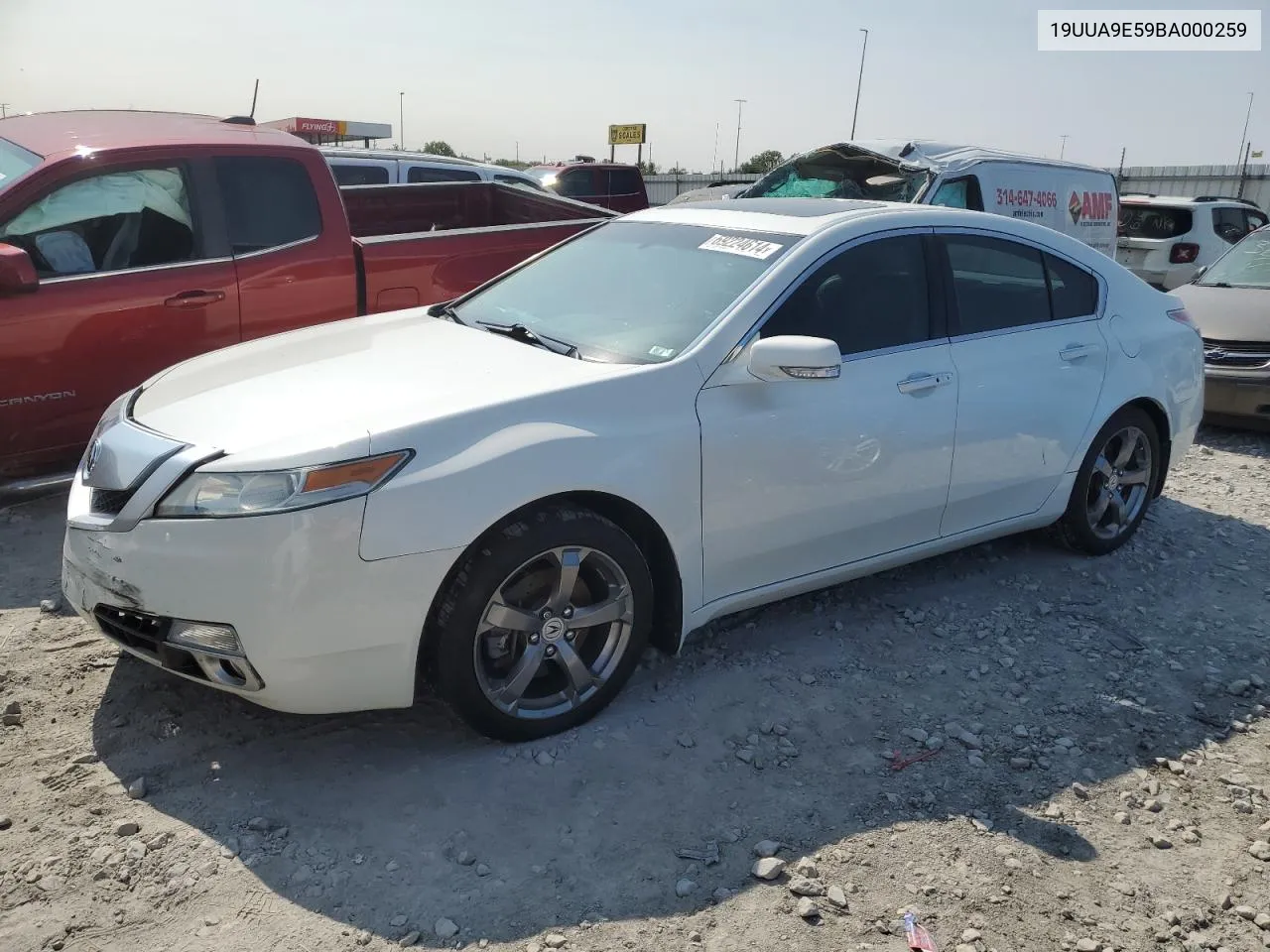 2011 Acura Tl VIN: 19UUA9E59BA000259 Lot: 69224614