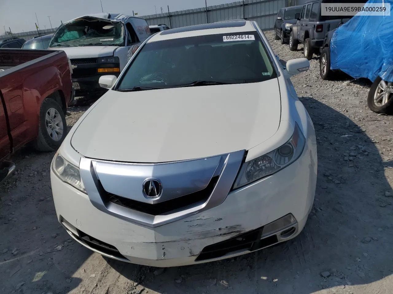 2011 Acura Tl VIN: 19UUA9E59BA000259 Lot: 69224614