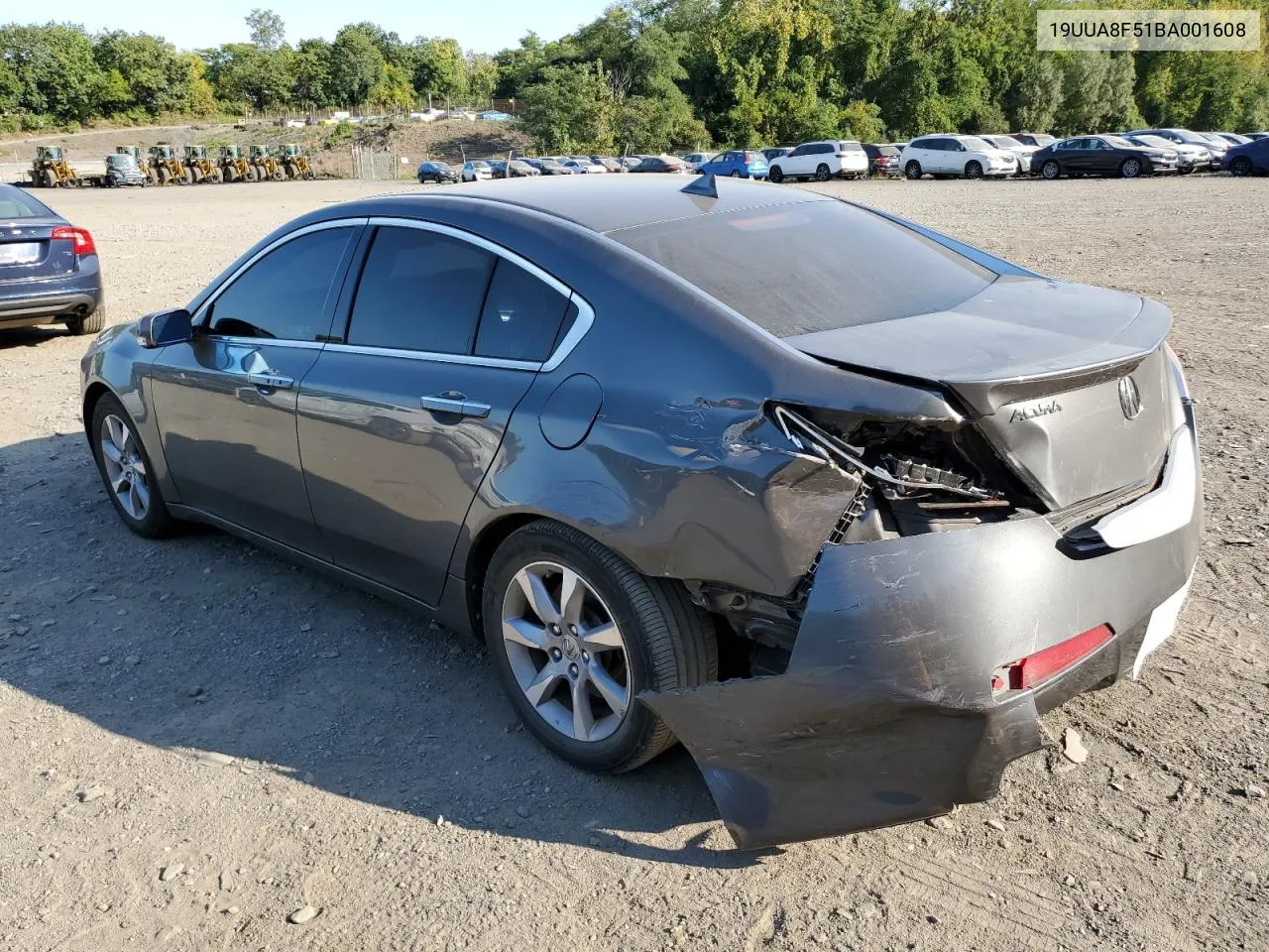 2011 Acura Tl VIN: 19UUA8F51BA001608 Lot: 70978704