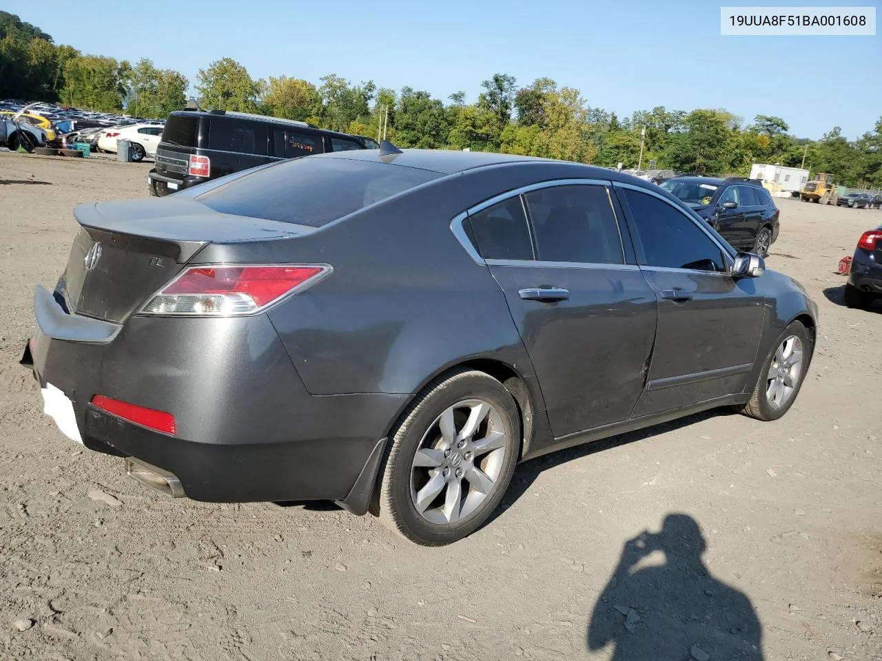 2011 Acura Tl VIN: 19UUA8F51BA001608 Lot: 70978704