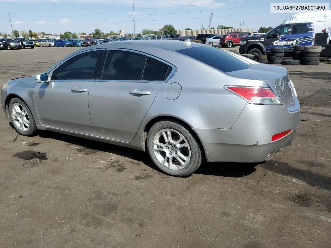 2011 Acura Tl VIN: 19UUA8F27BA001490 Lot: 71244404