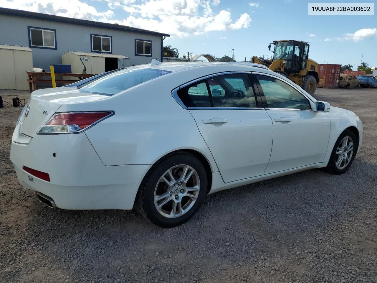 2011 Acura Tl VIN: 19UUA8F22BA003602 Lot: 75336444