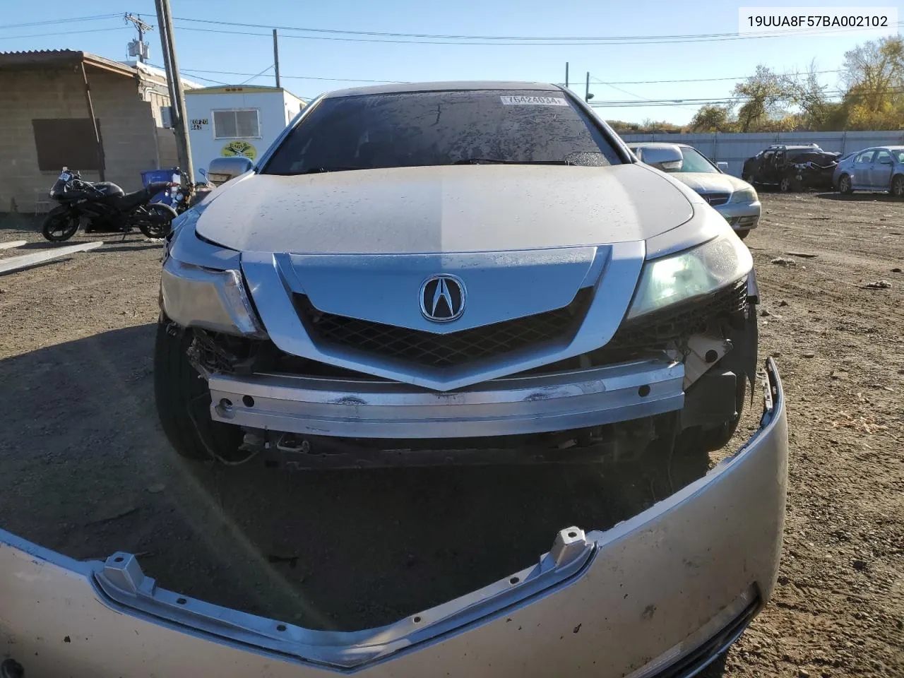 2011 Acura Tl VIN: 19UUA8F57BA002102 Lot: 76424034