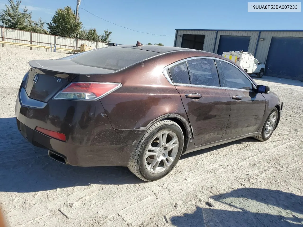 2011 Acura Tl VIN: 19UUA8F53BA007233 Lot: 77108834