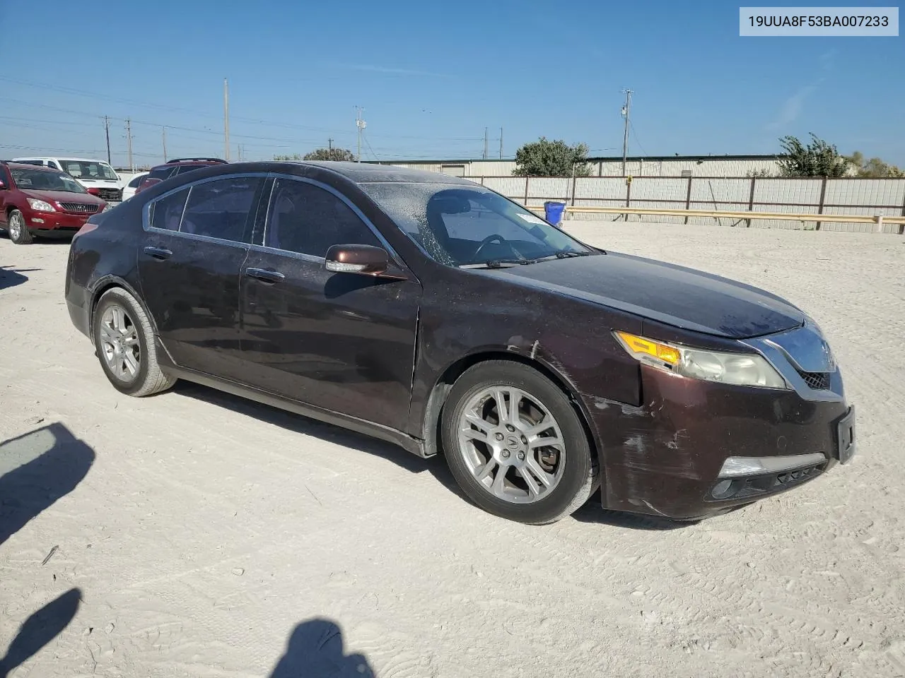 2011 Acura Tl VIN: 19UUA8F53BA007233 Lot: 77108834