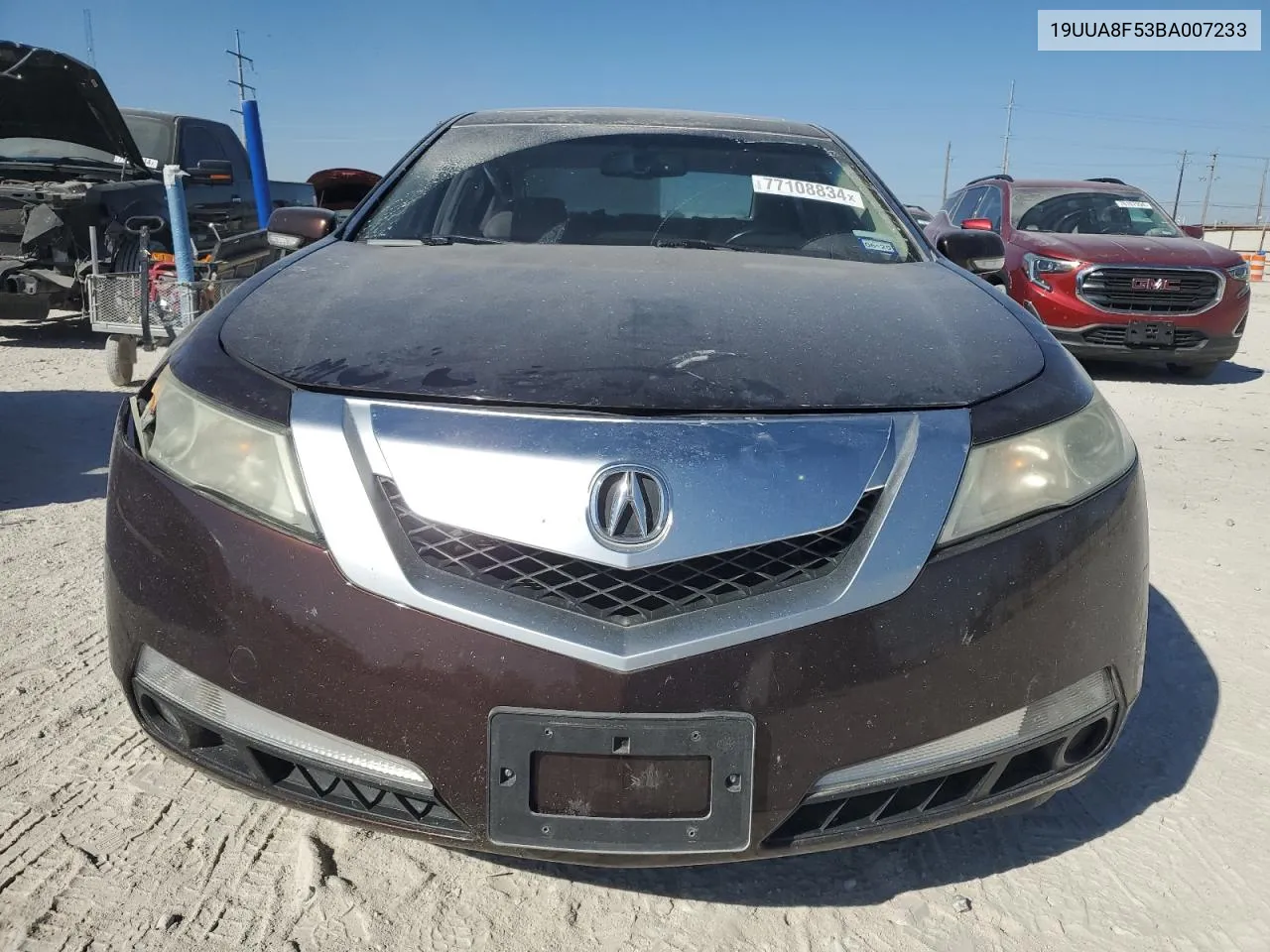 2011 Acura Tl VIN: 19UUA8F53BA007233 Lot: 77108834