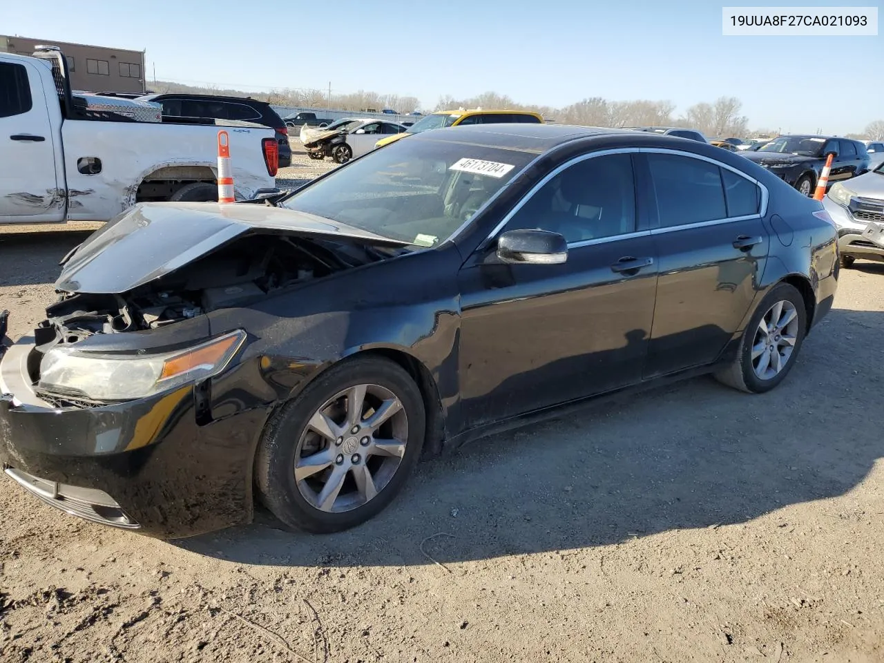 2012 Acura Tl VIN: 19UUA8F27CA021093 Lot: 46173704