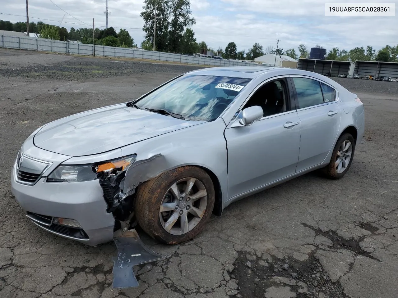 2012 Acura Tl VIN: 19UUA8F55CA028361 Lot: 55885244