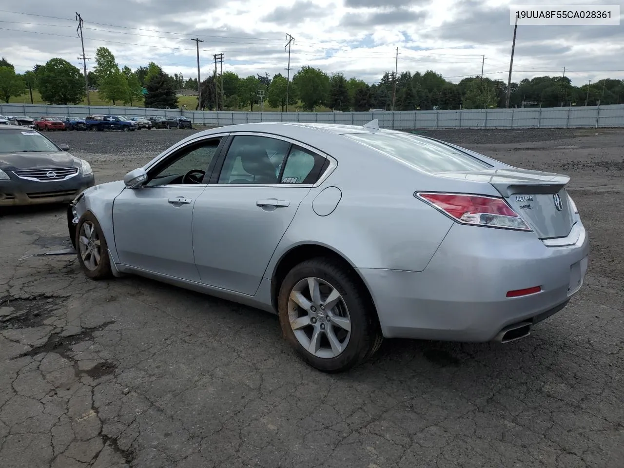 2012 Acura Tl VIN: 19UUA8F55CA028361 Lot: 55885244